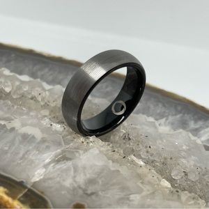 Sagitta Wedding band - tungsten UNISEX